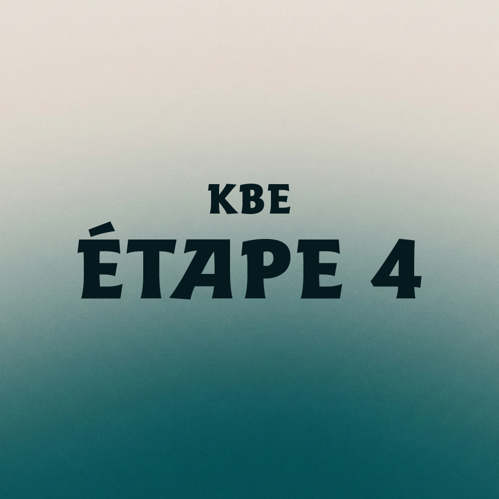 ÉTAPE 4 : tour de la CCKB